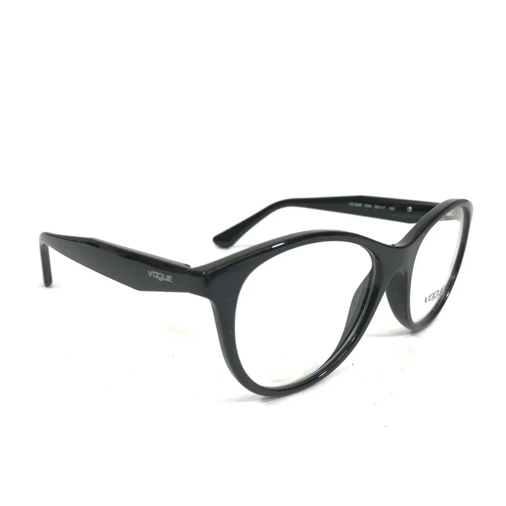 Vogue Eyeglasses Frames VO2988 W44 Black Round Cat Eye Full Rim 53-17-135